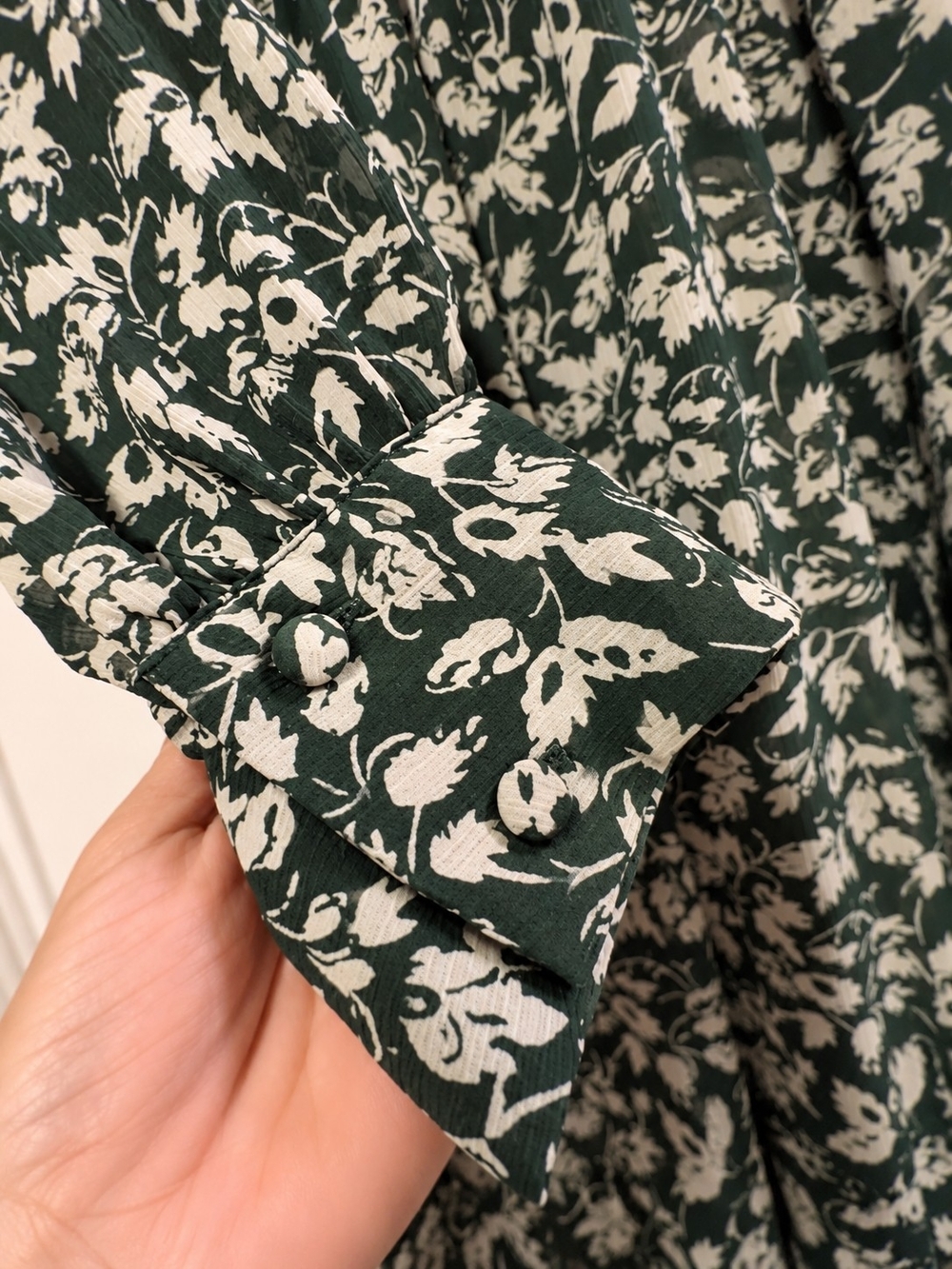 Madewell Floral Long Sleeve Boho Prarie Cottagecore Maxi Dress - Picture 5 of 6
